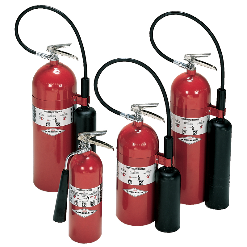 Amerex Carbon Dioxide (C02) fire extinguishers