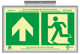 Emergency  Egress guidance signs