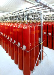 Gaseous sales fire extinguisher