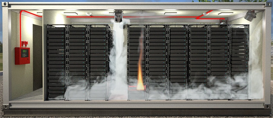 BESS fire suppression system 